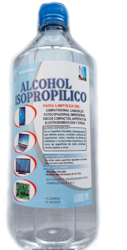 Electrónica Mendoza. Alcohol Isopropilico 1/2 Litro skylab electroquimicos