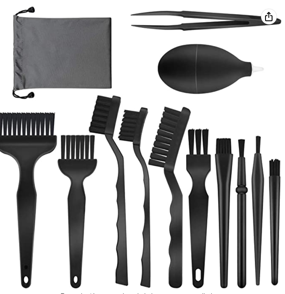 Juego de 13 cepillos antiestáticos para teclado, cepillos de PC,