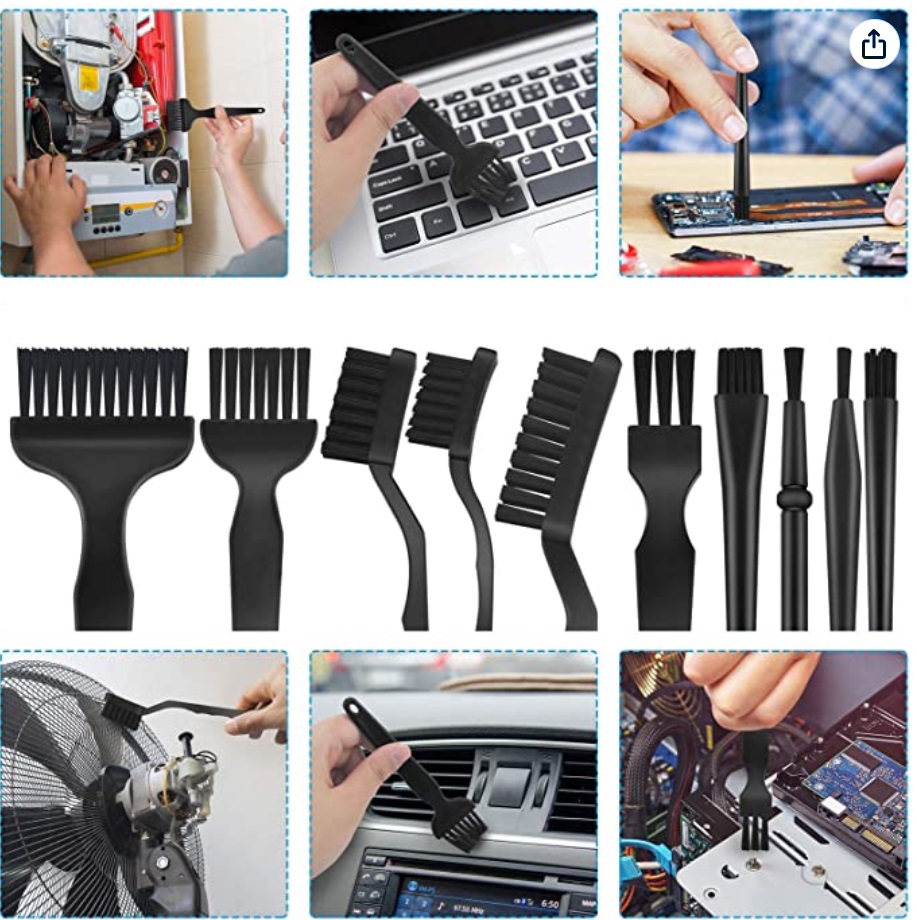 Juego de 13 cepillos antiestáticos para teclado, cepillos de PC, - Imagen 3